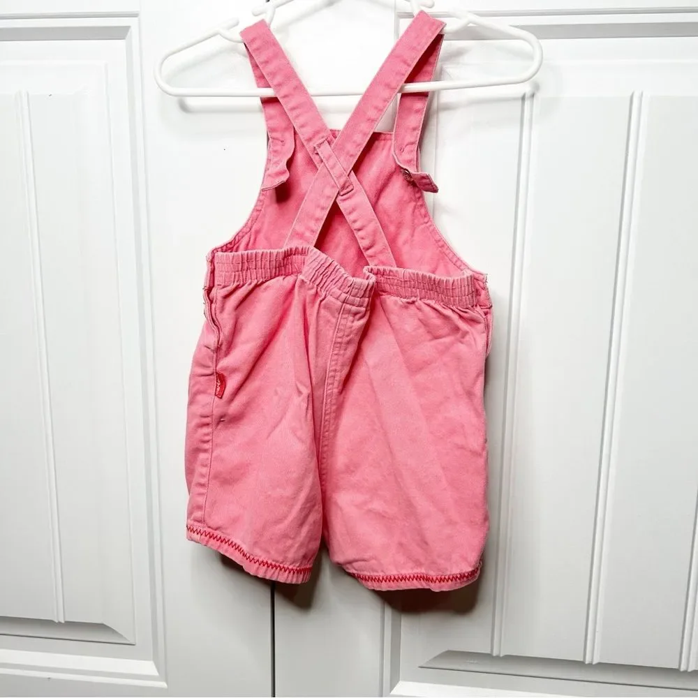 Vintage Carters The Tiny Seed Eric Carle Pink Overalls Girls 12-18 months Rare